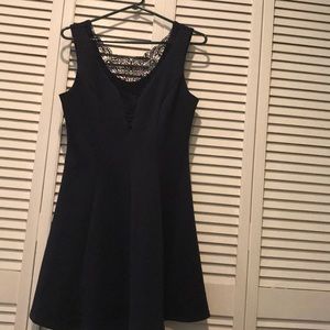 Brand “city studio” dress from Macy’s.